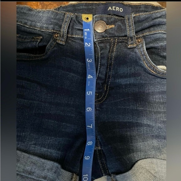 Aeropostale Blue Jean Low Rise Midi 2 Shorts - Picture 4 of 7